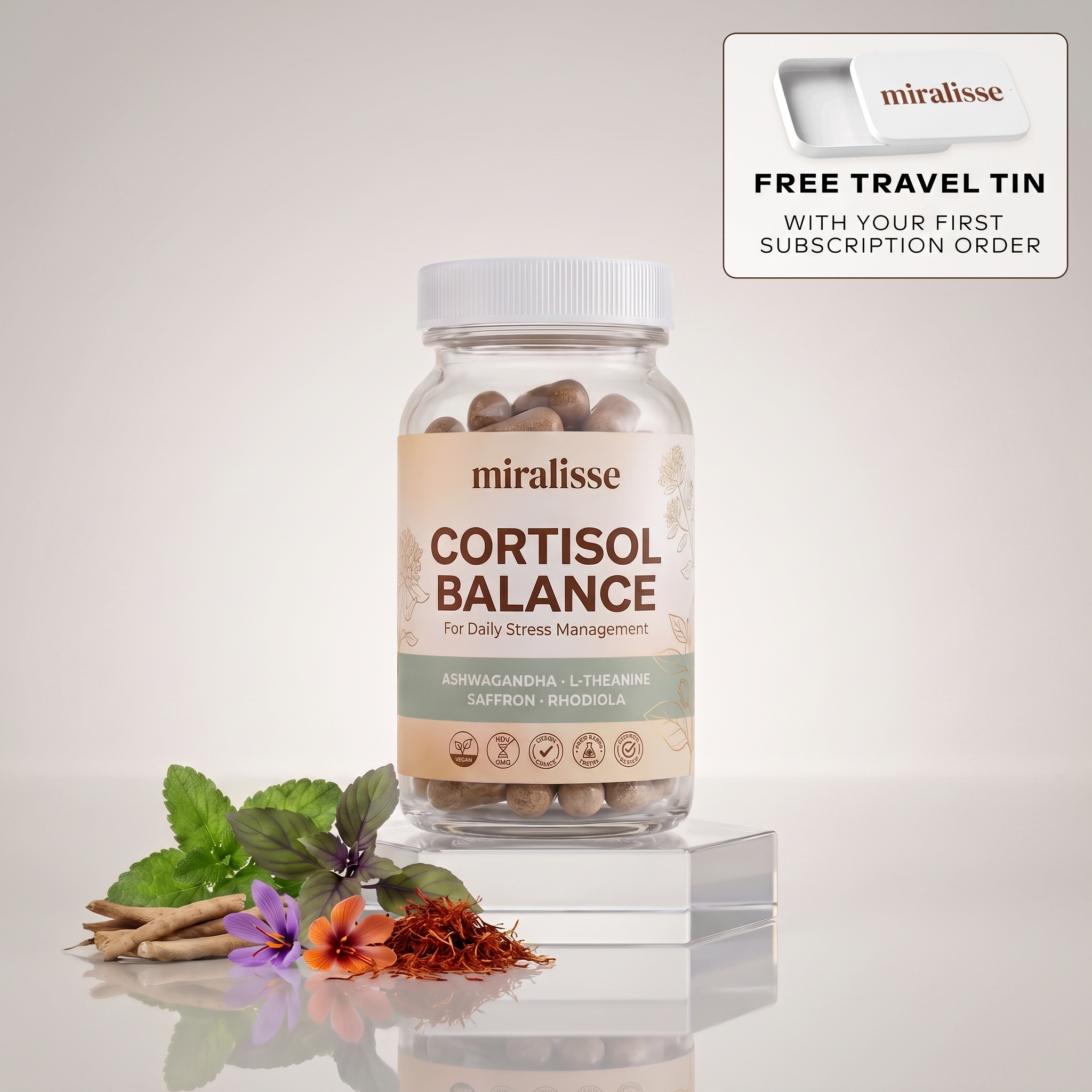 Miralisse Cortisol Balance bottle